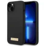 Guess GUHMP14MSBPLK Hardcase Silicone Logo Plate MagSafe for iPhone 14 Plus / 15 Plus 6.7" / black