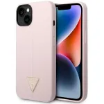 Guess GUHCP14MSLTGU Silicone Triangle Hardcase for iPhone 14 Plus / 15 Plus 6.7" / purple