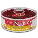 FARMINA N&D QUINOA - CAT Wet Quail&Coconut ADULT 80 g (pak.24)
