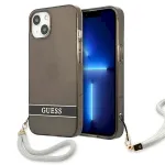 Guess GUHCP13SHTSGSK Hardcase Translucent Stap for iPhone 13 mini 5,4" / black