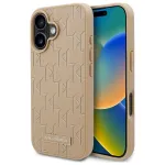 Karl Lagerfeld KLHMP16SPKHPORPE Hardcase Hot Stamp MagSafe for iPhone 16 6.1" / beige