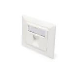 Digitus | Wallplate for Keystone Modules, German type, middle plate 50x50 mm, frame 80x80 mm | DN-93811