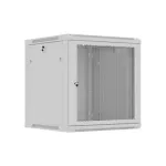 Lanberg Wall mounted installation cabinet 19" 12U 600X600 | WF01-6612-23S | Grey