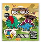 Splat Planet kūrybinis modelino rinkinys su mediniais Dinozaurais