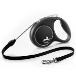FLEXI pavadėlis &scaron;uniui Black Design M virvinis 5m, juodas