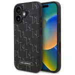Karl Lagerfeld KLHMP16SPKHPORPK Hot Stamp Magsafe Hardcase for iPhone 16 6.1" / black