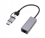Gembird A-USB3AC-LAN-01 USB 3.1 + Type-C Gigabit Network Adapter / space grey