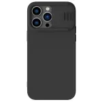 Dėklas Nillkin CamShield Silky Silicone Apple iPhone 15 Plus juodas