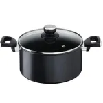 TEFAL | Unlimited Stewpot | G2554672 | 5 L | Aluminum | Dishwasher proof | Lid included | Black