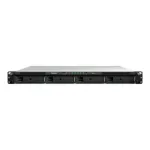 NAS Synology RS826+; 1U RACK; 4x (3.5" SATA HDD/2.5" SATA SSD); AMD Ryzen V1500B; 4 GB DDR4 ECC UDIMM (max. 32GB), 4x 1GbE RJ-45, 2x USB 3.2, 1 &times; Gen3 x8 slot (x4 link)