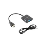 Lanberg HDMI, Mini Jack 3.5 mm, VGA Adapter | AD-0017-BK | 20 m