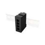 Lanberg | Switch PoE Extender 1xIn 3xOut Fast Ethernet Din Rail at 30W metal clips | DIN-FE4-AT-30W
