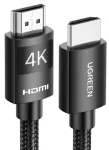 Ugreen HD119 1.0m HDMI-HDMI 2.0 4K@60Hz vaizdo kabelis su &scaron;arvu, juodas