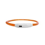 Nobleza LED karpomas trijų režimų antkaklis 70,8x1,5 cm, raudonas/žalias/oranžinis