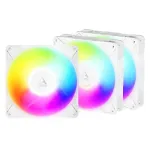 ARCTIC P14 PRO Reverse PWM PST A-RGB korpuso ventiliatoriai, 4-pin, 140mm, balti, 3vnt.