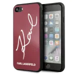 Karl Lagerfeld KLHCI8DLKSRE Hard Case Signature Glitter for iPhone 7/8/SE 2020 / SE 2022 / red