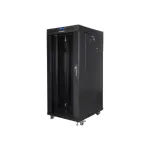 Lanberg | Rack cabinet 19" free-standing 27U/600x800 (flat pack) with glass door, LCD | FF01-6827-12BL | Black