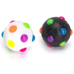 Nobleza LED disko kamuoliukas D6 cm juodas/baltas