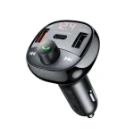 FM bangų moduliatorius Remax RCC331 54.5W 2xUSB-A/1xUSB-C juodas