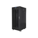 Lanberg | Rack cabinet 19" free-standing 27U/600x800 (flat pack) with mesh door, LCD | FF01-6827-23BL | Black