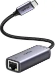 Ugreen i&scaron;orinis USB tipo C tinklo adapteris &ndash; RJ45 1Gbps (1000Mbps) pilka (40322 CM483)