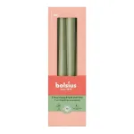 Bolsius Table Candles 4pcs 245/24mm Olive Green