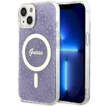 Guess GUHMP14SH4STU Hardcase 4G MagSafe for iPhone 14 / 15 / 13 6.1" / purple