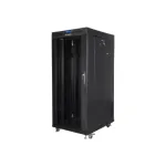 Lanberg | Rack cabinet 19" free-standing 27U/800x1000 (flat pack) with glass door, LCD | FF01-8027-12BL | Black
