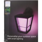 SALE OUT. | Philips Hue WCA Econic Outdoor Wall Lantern | 15 W | 2000-6500 Hue White Colour Ambiance | DAMAGED PACKAGING | 24 month(s)