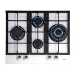 CATA hob LCI 6031 WH Gas on glass Number of burners/cooking zones 4 Rotary knobs White