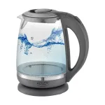 Adler | Kettle | AD 1286 | Standard | 2200 W | 2 L | Plastic/Glass | 360&deg; rotational base | Grey