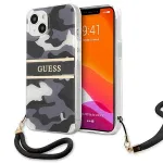 Guess GUHCP13SKCABBK Camo Strap Collection Hardcase for iPhone 13 mini 5,4" / black