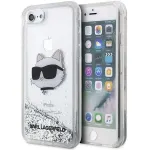 Karl Lagerfeld KLHCI8LNCHCS Hardcase Glitter Choupette H for iPhone 7/8/SE 2020 / SE 2022 / silver