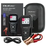 Qoltec Digital Battery Analyzer Tester 3-in-1 with LCD and multi-language 6V | 12V | 24V | 10Ah-200Ah