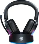 Ecost prekė po grąžinimo Roccat Syn Max Air - Belaidis RGB žaidimų ausines su 3D garsu ir dokavimo s