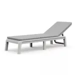 Keter Mallorca White Sunlounger with Cushion