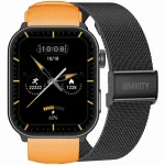 GRAVITY GT28-2 Men&rsquo;s Smartwatch with Strap + Bracelet / orange/black