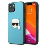 Karl Lagerfeld KLHCP13SPKMB Leather Ikonik Karl`s Head Me for iPhone 13 mini 5.4" / blue