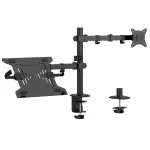 Gembird MA-DA-03 Adjustable Desk Mount with Monitor Arm and Notebook Tray