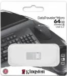 Kingston | USB 3.2 Flash Drive | DataTraveler micro | 64 GB | USB Type-A | Silver