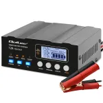 Qoltec Intelligent Microprocessor Charger 12V | 12.6V | 24V | Battery Charger with Repair Function for AGM, GEL, LiFePO4 Batteries | LCD