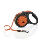 FLEXI New Neon Tape oranžinis pavadėlis M-5m iki 25kg