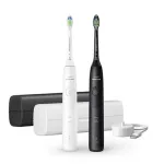 Philips HX7119/02 Sonicare Series 5500 | Electric Toothbrush, Duo pack | Rechargeable | For adults | Number of brush heads included 2 | Number of teeth brushing modes 2 | White/Black