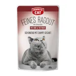 Perfecto Cat Feines Ragout, konservuotas pa&scaron;aras katėms su jautiena ir kalakutiena, 100 g