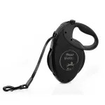 FLEXI pavadėlis &scaron;uniui Giant L Black Edition, juostinis 8m, juodas