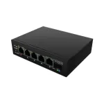 Lanberg | Switch PoE 1xBT 3xAT SFP/ETH Din Unmanagment Fast Ethernet | ILFE-4P-1GE-1S-90