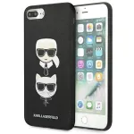 Karl Lagerfeld KLHCI8LSAKICKCBK Saffiano Karl&Choupette Hardcase for iPhone 7 Plus/8 Plus / black