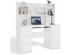 KUBA Desk Set + Extension Piece, White