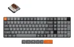 Keychron K17 Max RGB Brown Switch Wireless Low Profile Klaviatūra (Juodas) [K17M-H3].