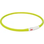 Trixie LED antkaklis USB, silikonas, XS-XL 70cm/10mm, žalias